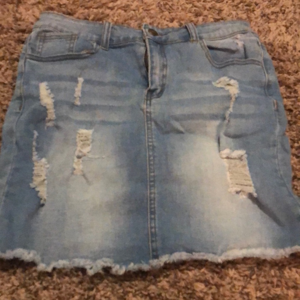 Blue jean skirt